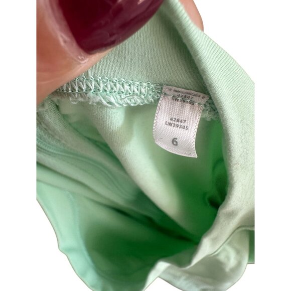 LULULEMON Mint Green Zip Back Long Sleeve Top Size 6 - Picture 5 of 7